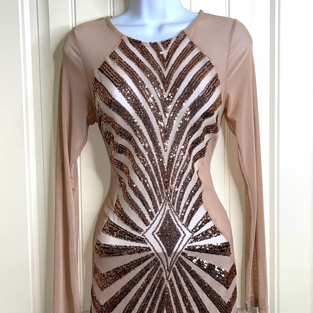 Cyber Monday Sale! Auditions Sequin Front Dress Size Medium